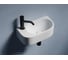 Умывальник подвесной прямоугольный Ceramicanova Element чаша справа, отверстие под смеситель слева, 408х223х110 мм CN6066R 2
