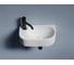 Умывальник подвесной прямоугольный Ceramicanova Element чаша справа, отверстие под смеситель слева, 408х223х110 мм CN6066R 3