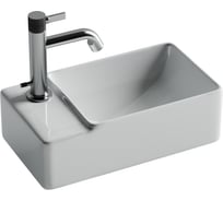 Умывальник подвесной прямоугольный Ceramicanova Element чаша справа, отверстие под смеситель слева, 395х220х125мм CN5046