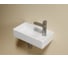 Умывальник подвесной прямоугольный Ceramicanova Element чаша слева, отверстие под смеситель справа, белый матовый, 407х217х100 мм CN6051LMW 5