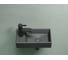Умывальник подвесной прямоугольный Ceramicanova Element чаша справа, отверстие под смеситель слева, темный антрацит матовый, 407х217х100 мм CN6051RMDH 3