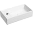 Умывальник подвесной прямоугольный Ceramicanova Element чаша справа, отверстие под смеситель слева, белый матовый, 407х217х100 мм CN6051RMW 1