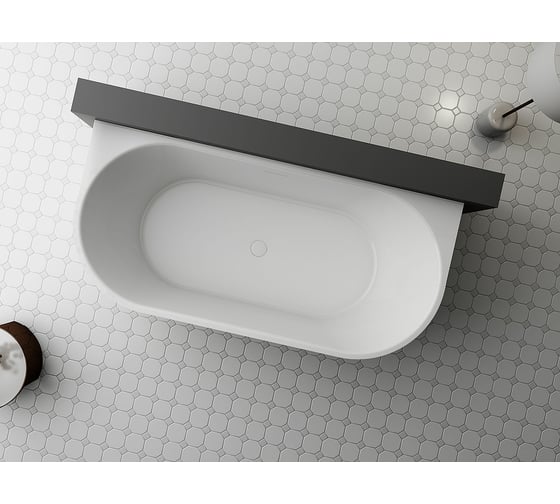 Ванна акриловая VINCEA 1700x800x580, цвет белый, слив-перелив в комплекте, белый VBT-621