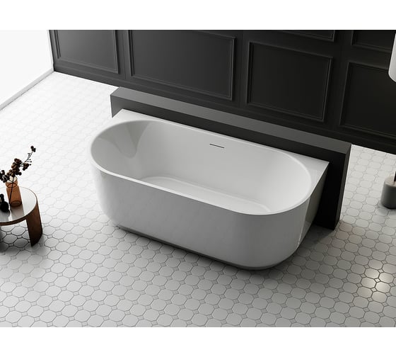 Ванна акриловая VINCEA 1700x800x580, цвет белый, слив-перелив в комплекте, белый VBT-621