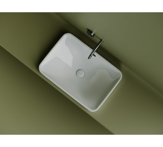 Умывальник чаша накладная Ceramicanova Element встраиваемый сверху в столешницу 605х415х185 мм CN5041