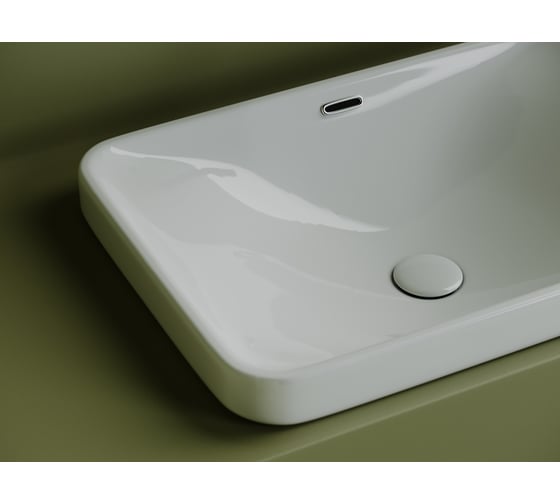 Умывальник чаша накладная Ceramicanova Element встраиваемый сверху в столешницу 605х415х185 мм CN5041