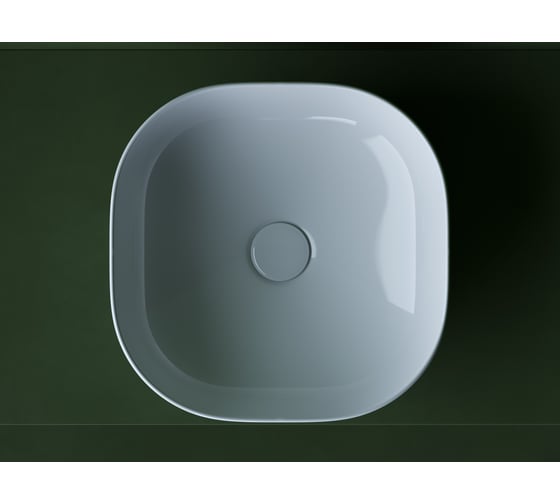 Умывальник чаша накладная Ceramicanova Element квадратная, 380х380х150мм CN5032