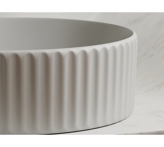 Умывальник чаша накладная Ceramicanova Element круглая, серый матовый, 360х360х115 мм CN6057MSG