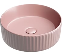 Умывальник чаша накладная Ceramicanova Element круглая, розовый матовый, 360х360х115 мм CN6057MP