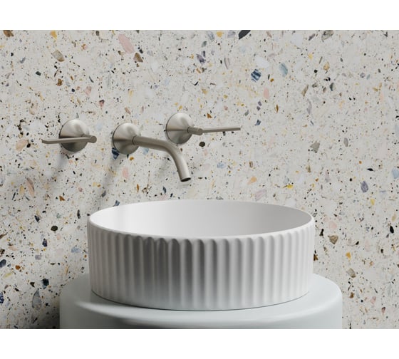 Умывальник чаша накладная Ceramicanova Element круглая, белый матовый, 360х360х115 мм CN6057MW