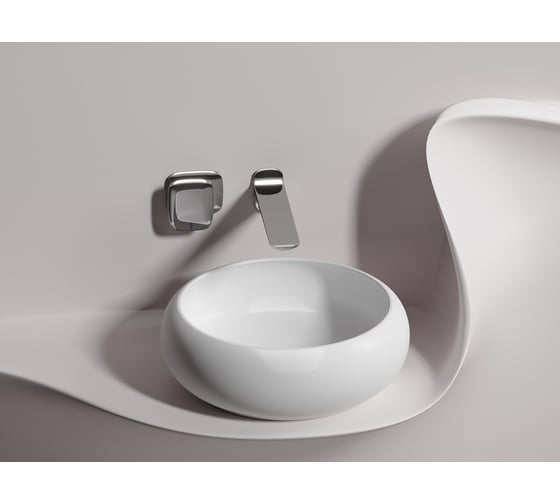 Умывальник чаша накладная Ceramicanova Element круглая, белый матовый, 360х360х120 мм CN6050MW