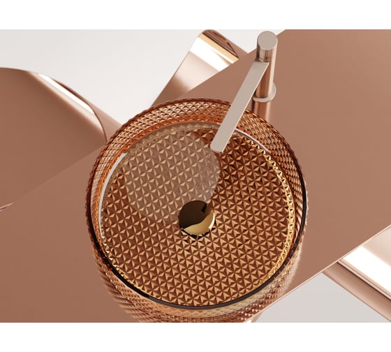 Умывальник чаша накладная Ceramicanova Cristal круглая, бежевый, 360х360х112 мм CN6058