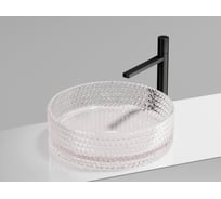 Умывальник чаша накладная Ceramicanova Cristal круглая, розовый, 360х360х112 мм CN6061