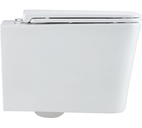 Унитаз подвесной VINCEA Q-Line Tornado, безободковый, цвет белый, ультратонкое soft-close сиденье VT1-12T