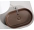 Умывальник-чаша накладная Ceramicanova Element овальная, цвет темно-коричневый матовый, 608х385х122 мм CN6048MDB 3