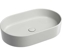 Умывальник-чаша накладная Ceramicanova Element овальная, цвет белый матовый, 608х385х122 мм CN6048MW