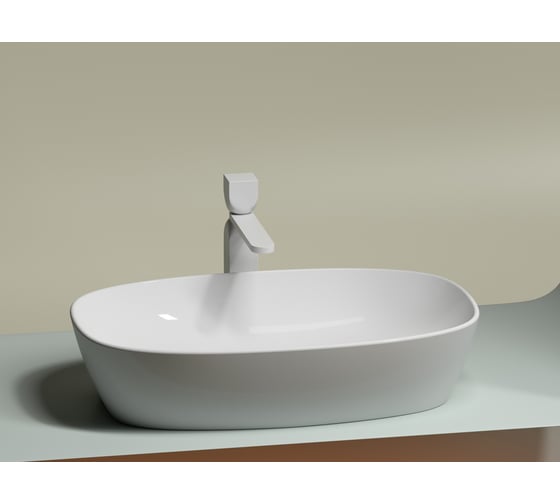 Умывальник-чаша накладная Ceramicanova Element овальная, 600х380х138 мм CN6049