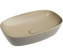 Умывальник-чаша накладная Ceramicanova Element овальная, цвет капучино матовый, 600х380х138 мм CN6049MC