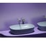 Умывальник-чаша накладная Ceramicanova Element овальная, цвет серо-голубой матовый, 600х380х138 мм CN6049MHL 8