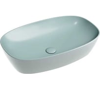 Умывальник-чаша накладная Ceramicanova Element овальная, цвет зеленый матовый, 600х380х138 мм CN6049MLG