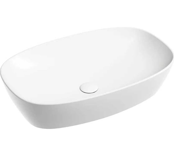 Умывальник-чаша накладная Ceramicanova Element овальная, цвет белый матовый, 600х380х138 мм CN6049MW