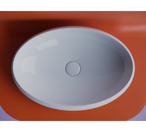 Умывальник-чаша накладная Ceramicanova Element овальная, 560х390х150 мм CN5033