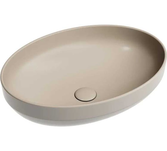 Умывальник-чаша накладная Ceramicanova Element овальная, цвет капучино матовый, 502х363х145 мм CN6056MC