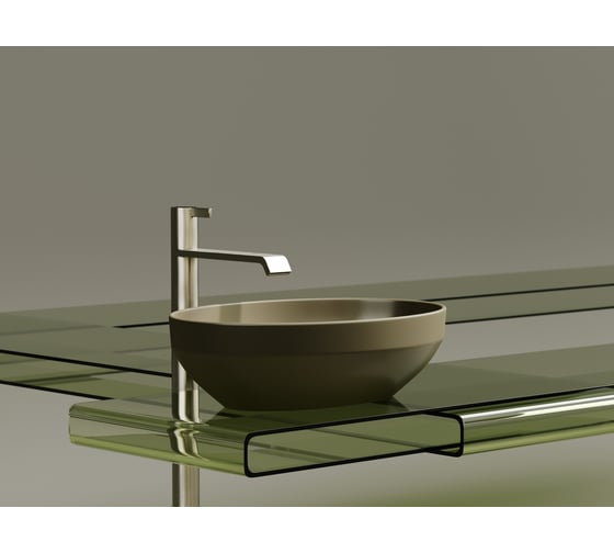 Умывальник-чаша накладная Ceramicanova Element овальная, цвет капучино матовый, 502х363х145 мм CN6056MC