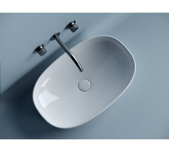 Умывальник-чаша накладная Ceramicanova Element овальная, 600х380х140 мм CN5039
