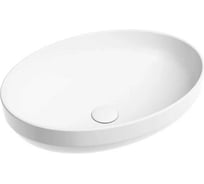 Умывальник-чаша накладная Ceramicanova Element овальная, цвет белый матовый, 502х363х145 мм CN6056MW