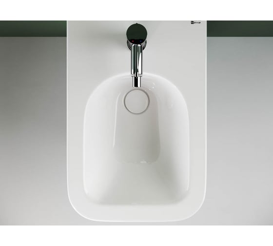 Подвесное биде Ceramicanova Metric с керамическим донным клапаном, 1 отверстие под смеситель, с крепежом для полностью скрытого монтажа. В комплекте донный CN3008MB