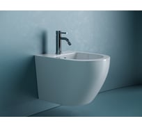 Подвесное биде Ceramicanova Uno, 1 отверстие под смеситель, с крепежом для полностью скрытого монтажа, цвет белый CN11002