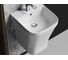 Раковина моноблок подвесная Ceramicanova DION с отверстием под смеситель, со сливом переливом CN6067 6