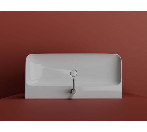 Умывальник Ceramicanova AURA с 1 отверстием для смесителя, без перелива 1000_470_135мм CN2007