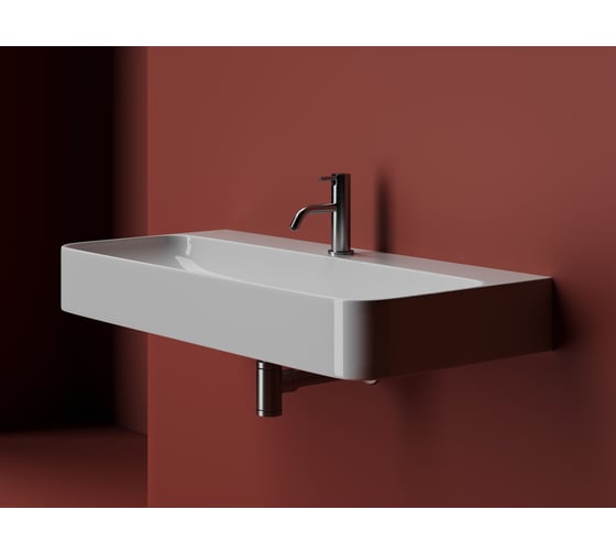 Умывальник Ceramicanova AURA с 1 отверстием для смесителя, без перелива 1000_470_135мм CN2007