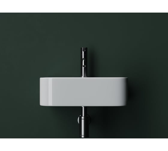 Умывальник Ceramicanova AURA с 1 отверстием для смесителя, без перелива 430_390_135мм CN2005