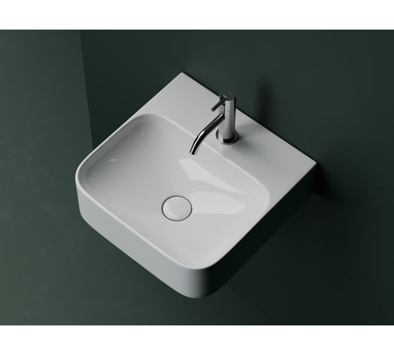 Умывальник Ceramicanova AURA с 1 отверстием для смесителя, без перелива 430_390_135мм CN2005