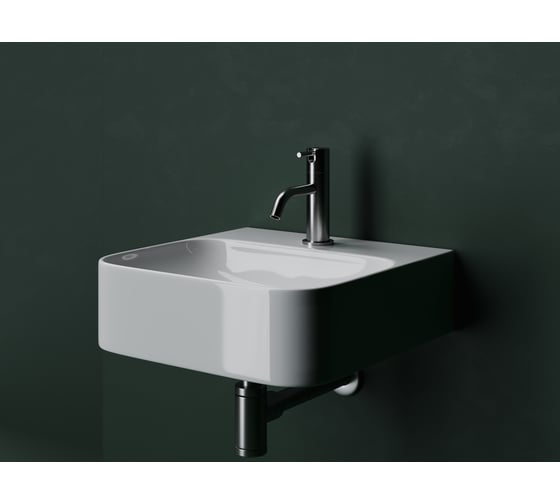 Умывальник Ceramicanova AURA с 1 отверстием для смесителя, без перелива 430_390_135мм CN2005