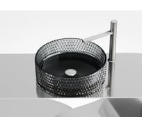 Накладная чаша умывальник Ceramicanova Cristal круглая (цвет черный) 360_360_112мм CN6060