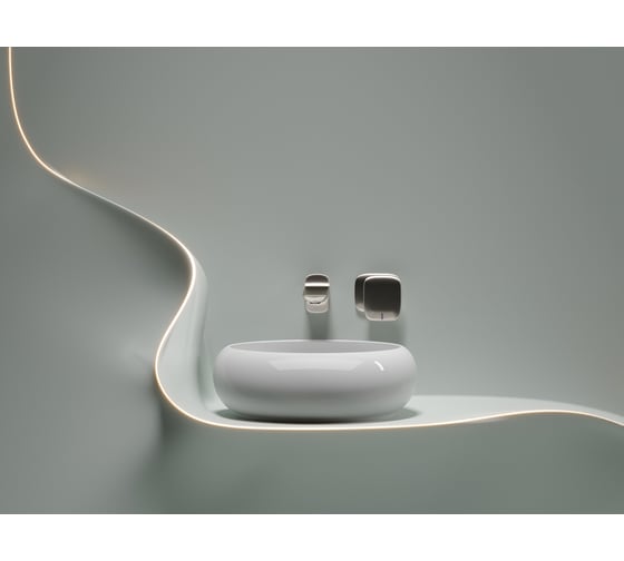 Накладная чаша умывальник Ceramicanova Element круглая 360_360_120мм CN6050