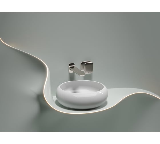 Накладная чаша умывальник Ceramicanova Element круглая 360_360_120мм CN6050