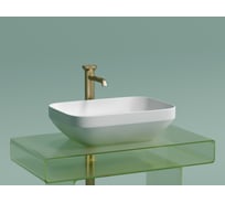 Накладная чаша умывальник Ceramicanova Element прямоугольная (цвет белый матовый) 500_359_145мм CN6055MW
