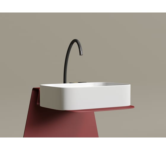 Накладная чаша умывальник Ceramicanova Element прямоугольная (цвет белый матовый) 605_380_150мм CN6053MW