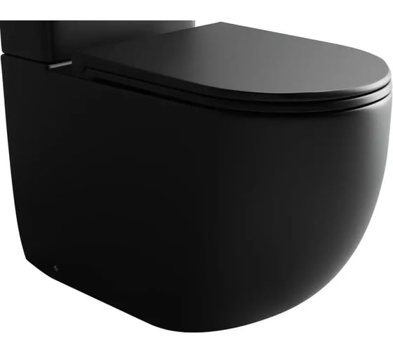 Напольная пристенная чаша унитаза Ceramicanova METROPOL Rimless CN4001-BMB