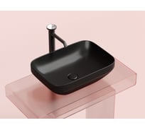 Накладная чаша умывальник Ceramicanova Element прямоугольная (цвет черный матовый) 500_359_145мм CN6055MB