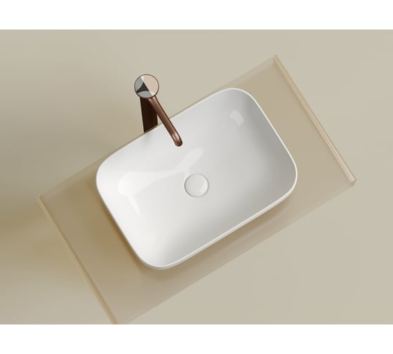 Накладная чаша умывальник Ceramicanova Element прямоугольная 500_359_145 мм CN6055