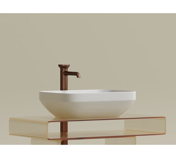 Накладная чаша умывальник Ceramicanova Element прямоугольная 500_359_145 мм CN6055