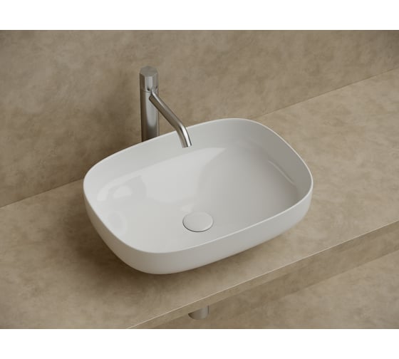 Накладная чаша умывальник Ceramicanova Element прямоугольная 500_380_150мм CN5031