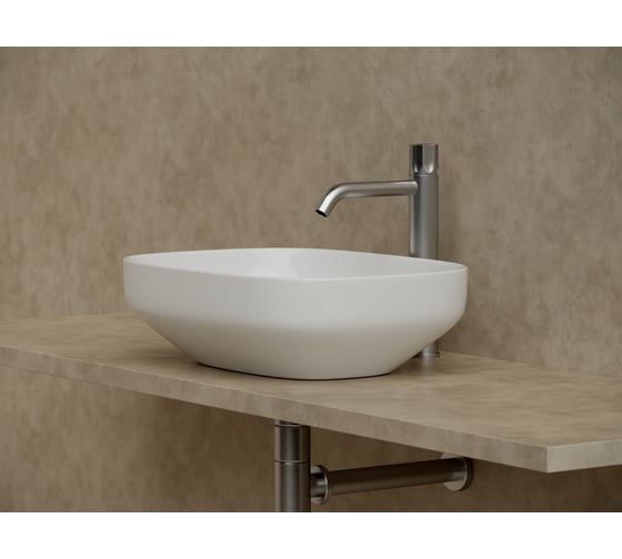 Накладная чаша умывальник Ceramicanova Element прямоугольная 500_380_150мм CN5031
