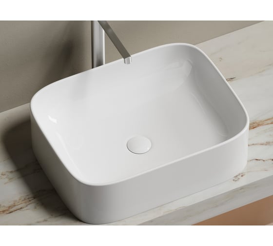 Накладная чаша умывальник Ceramicanova Element прямоугольная 505_380_150мм CN6052